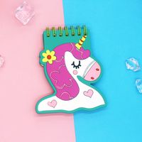 Pvc Soft Rubber Cover Coil Loose-leaf Notepad Creative Cartoon Notebook Portable Notepad Wholesale sku image 7