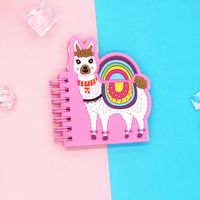 Pvc Soft Rubber Cover Coil Loose-leaf Notepad Creative Cartoon Notebook Portable Notepad Wholesale sku image 5