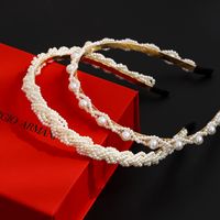 Fashion Geometric Cloth Pearl Hair Band 1 Piece main image 4