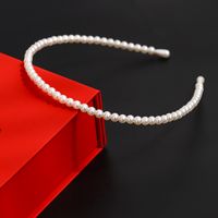 Fashion Geometric Cloth Pearl Hair Band 1 Piece sku image 1