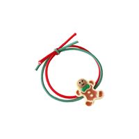 Fashion Santa Claus Gingerbread Snowman Elastic String Handmade Hair Tie 1 Piece main image 3