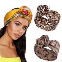 Streetwear Solid Color Flower Cloth Rib-knit Hair Band 1 Piece main image 5