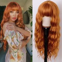 Women's Fashion Street High Temperature Wire Bangs Long Curly Hair Wigs main image 1