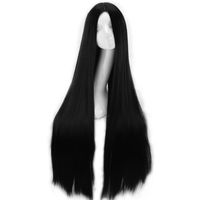 Women's Fashion Street High Temperature Wire Centre Parting Long Straight Hair Wigs main image 2
