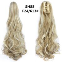 Women's Sweet Daily High Temperature Wire Long Curly Hair Wigs sku image 37
