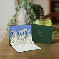 Christmas Carving Creative Three-dimensional Exquisite Bronzing Greeting Card main image 4