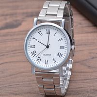 Moda Color Sólido Hebilla Plegable Simple Cuarzo Relojes Hombre sku image 7