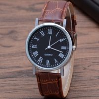 Moda Color Sólido Hebilla Cuarzo Relojes Hombre sku image 16