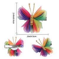 Fashion Butterfly Cloth Hair Clip 1 Pair main image 5