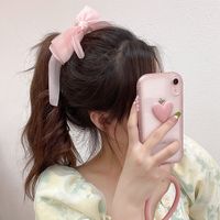 Vintage Style Bow Knot Alloy Cloth Hair Claws sku image 3