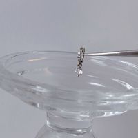 Fashion Heart Shape Titanium Steel Inlay Artificial Gemstones Drop Earrings 1 Piece sku image 1