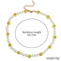 Sweet Cartoon Artificial Pearl Soft Clay Beaded Women's Necklace sku image 1