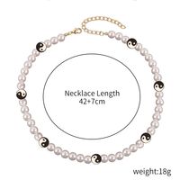 Sweet Cartoon Artificial Pearl Soft Clay Beaded Women's Necklace sku image 8