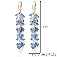 Fashion Water Droplets Heart Shape Crystal Plating Women's Drop Earrings 1 Pair sku image 10