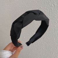 Japanese Style Solid Color Cloth Hair Band 1 Piece sku image 2