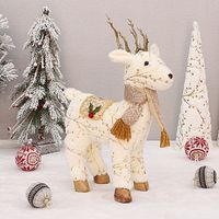 Christmas Cute Elk Cloth Polyester Party Ornaments 1 Piece sku image 3