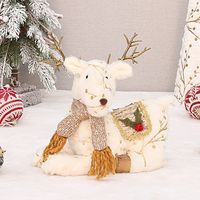 Christmas Cute Elk Cloth Polyester Party Ornaments 1 Piece sku image 1