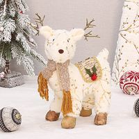 Christmas Cute Elk Cloth Polyester Party Ornaments 1 Piece sku image 2