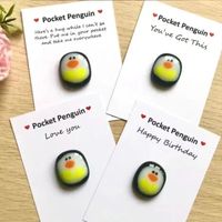 Cute Little Penguin Penguin Hug With Greeting Card main image 5