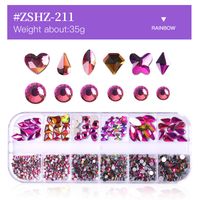 Fashion Candy Bottoming Drill Nail Decoration Accessories 1 Set sku image 7
