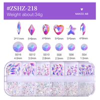 Fashion Candy Bottoming Drill Nail Decoration Accessories 1 Set sku image 11
