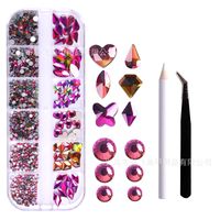 Fashion Candy Bottoming Drill Nail Decoration Accessories 1 Set sku image 16