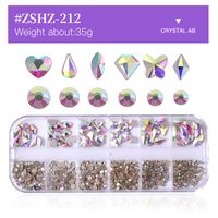Fashion Candy Bottoming Drill Nail Decoration Accessories 1 Set sku image 2