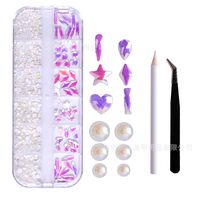 Fashion Candy Bottoming Drill Nail Decoration Accessories 1 Set sku image 24