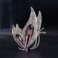 Fashion Butterfly Alloy Inlay Artificial Diamond Women's Brooches main image 5