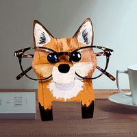 Cute Creative Wooden Decoration Animal Glasses Display Stand main image 1