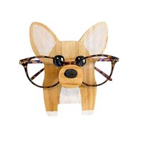 لطيف الإبداعية خشبية الديكور الحيوان نظارات عرض موقف main image 3