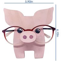 Cute Creative Wooden Decoration Animal Glasses Display Stand sku image 3