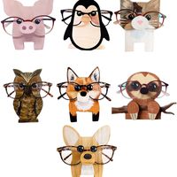 Cute Creative Wooden Decoration Animal Glasses Display Stand main image 5