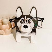 Mignon Créatif En Bois Décoration Animaux Lunettes Présentoir sku image 8