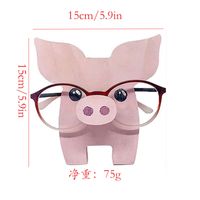 Cute Creative Wooden Decoration Animal Glasses Display Stand main image 6