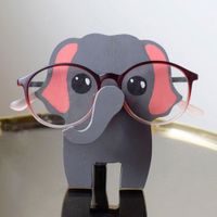 لطيف الإبداعية خشبية الديكور الحيوان نظارات عرض موقف sku image 11