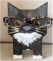 Cute Creative Wooden Decoration Animal Glasses Display Stand sku image 15