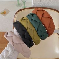 Japanese Style Solid Color Cloth Hair Band 1 Piece main image 4