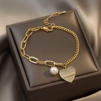 Fashion Star Heart Shape Butterfly Artificial Pearl Wholesale Bracelets sku image 44