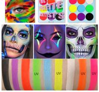Stage Makeup Water-soluble Color Quick-drying Non-smudge Body Painting Eyeshadow Palette main image 4