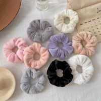 Simple Style Ditsy Floral Plush Hair Tie 1 Piece main image 3