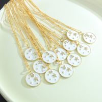Fashion Constellation Copper Gold Plated Zircon Pendant Necklace main image 1