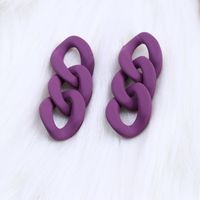 Simple Style Geometric Arylic Spray Paint Women's Drop Earrings 1 Pair sku image 3