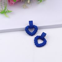 Fashion Heart Shape Arylic Spray Paint Women's Drop Earrings 1 Pair main image 3