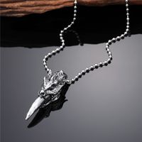 Fashion Eagle Snake Stainless Steel Alloy Plating Men's Pendant Necklace 1 Piece main image 3