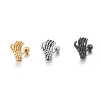 Fashion Palm Stainless Steel Plating Ear Studs 1 Piece main image 1