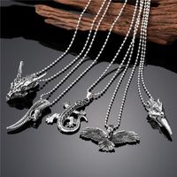 Fashion Eagle Snake Stainless Steel Alloy Plating Men's Pendant Necklace 1 Piece main image 2