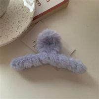 Fashion Solid Color Arylic Plush Hair Claws 1 Piece sku image 9