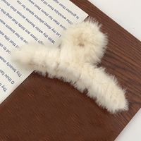 Fashion Solid Color Arylic Plush Hair Claws 1 Piece sku image 6