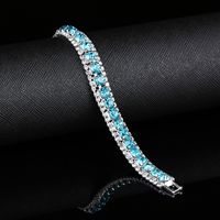 Simple Style Geometric Metal Plating Inlay Rhinestones Women's Bracelets 1 Piece main image 2